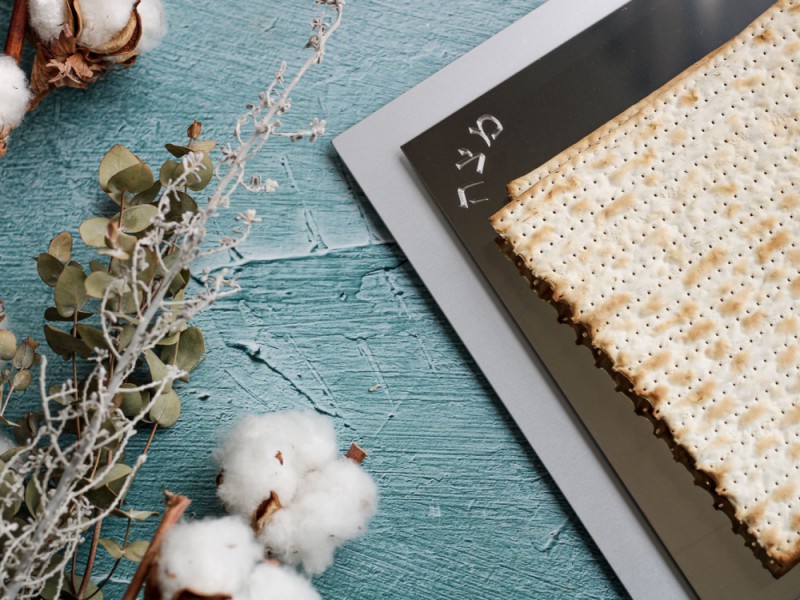 Steel and Aluminum Matzah Plate by Laura Cowan