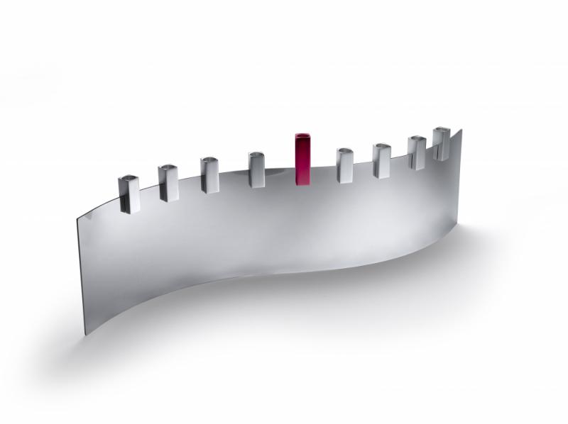 Tel Aviv Sea Menorah is a modern design by Laura Cowan